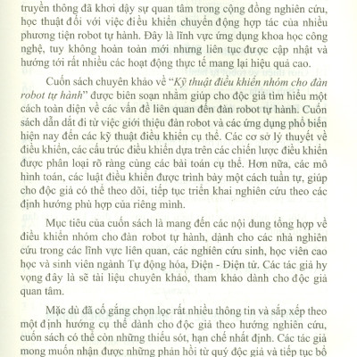 Kỹ Thuật Điều Khiển Nhóm Cho Đàn Robot Tự Hành 
