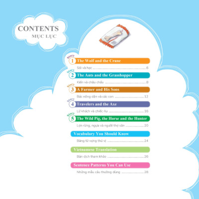 Learn English With Fables 9 - Học Tiếng Anh Qua Truyện Ngụ Ngôn Tập 9: The Wolf And The Crane - Sói Và Hạc