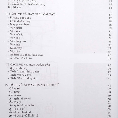 Kỹ Thuật Cắt May Căn Bản - Cách Vẽ Và May Các Loại Váy - Trang Phục Nam-Nữ - Thiếu Nhi