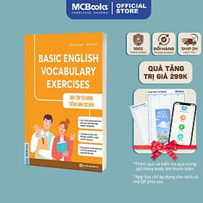 Sách - Bài Tập Từ Vựng Tiếng Anh Cơ Bản - Basic English Vocabulary Exercises - MCBooks