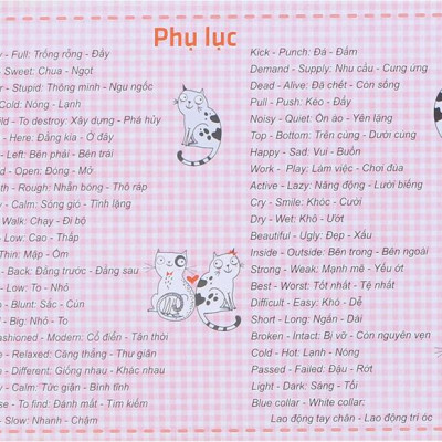 Những Cặp Từ Vựng Trái Nghĩa Và Trò Chơi Ghép Chữ - Opposite Words In Pictures (Tập 1)