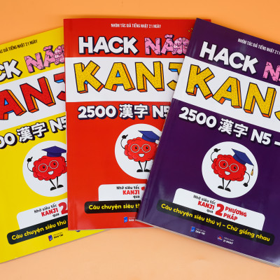 Combo Hack Não 2136 Kanji Trong Tiếng Nhật Tập 1+2 - Hướng Dẫn Ghi Nhớ Nhanh Kanji Theo Câu Chuyện Thú Vị