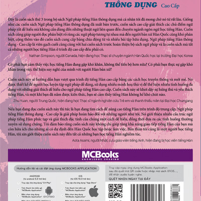 Ngữ Pháp Tiếng Hàn Thông Dụng Cao Cấp - Korean Grammar In Use ( tặng kèm bookmark )