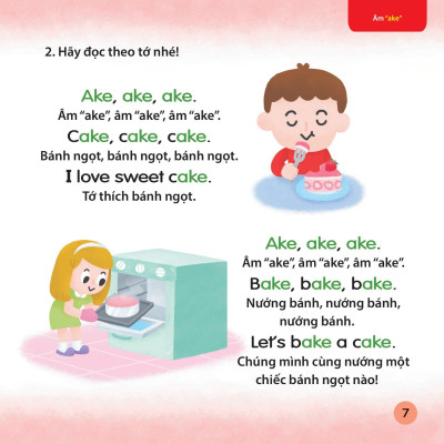 Cùng Con Học Ngữ Âm Tiếng Anh Qua 3 Cấp Độ - Nguyên Âm Dài