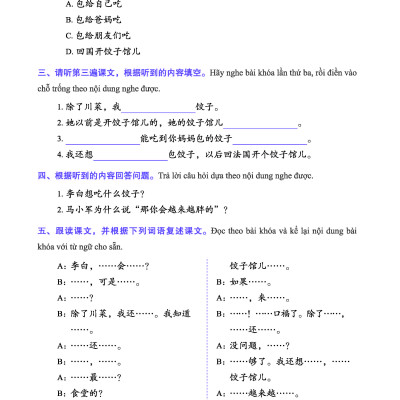 Giáo Trình Tiếng Trung Tăng Cường (Khổ Lớn - In Màu) - Giáo Trình Nghe 2 (Học Kèm Khóa Học Trực Tuyến Miễn Phí, Tặng File Nghe MP3)