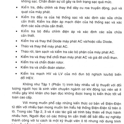 Chẩn Đoán, Sửa Chữa Các Mạch Điện, Điện Tử Trên Ô Tô
