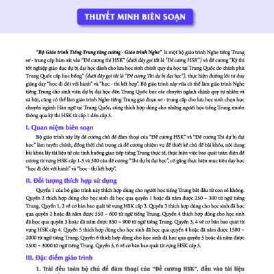 Giáo Trình Tiếng Trung Tăng Cường (Khổ Lớn - In Màu) - Giáo Trình Nghe 2 (Học Kèm Khóa Học Trực Tuyến Miễn Phí, Tặng File Nghe MP3)