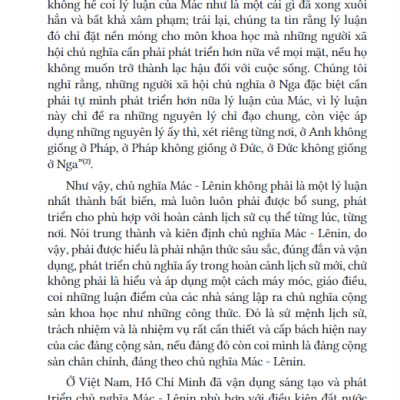 Một Số Vần Đề Lý Luận Chính Trị Ở Việt Nam