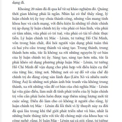 Một Số Vần Đề Lý Luận Chính Trị Ở Việt Nam