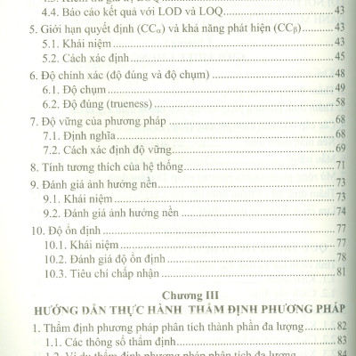 Thẩm Định Phương Pháp Và Đánh Giá Độ Không Đảm Bảo Đo Trong Phân Tích Hoá Học (Tái bản lần thứ nhất có bổ sung và chỉnh sửa)