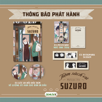 Sách - Suzuro Old Books - Tiệm Sách Cũ Suzuro - Tặng Kèm Bookmark Hai Mặt + Postcard Nhũ Ánh Trai + Lót Ly Bồi Đôi