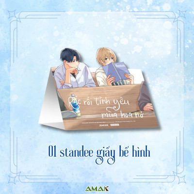 Sách - Rắc Rối Tình Yêu Mùa Hoa Nở - Tặng Kèm Postcard Hai Mặt + Standee Giấy Bế Hình + Clearcard
