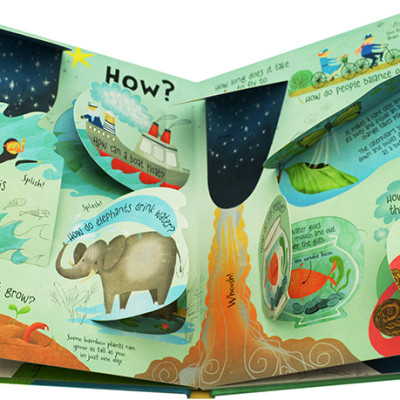 Sách tương tác tiếng Anh - Usborne Lift-the-flap Questions & Answers about Our World