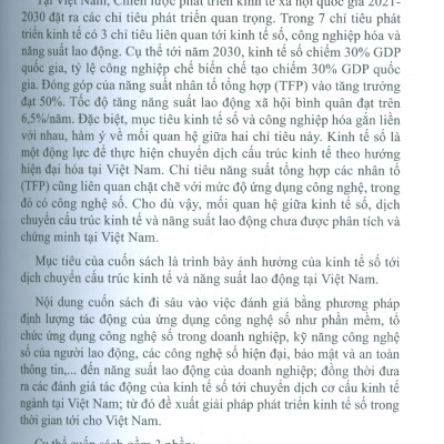 Kinh Tế Số - Ảnh Hưởng Tới Năng Suất Lao Động Và Dịch Chuyển Cơ Cấu Kinh Tế Tại Việt Nam 