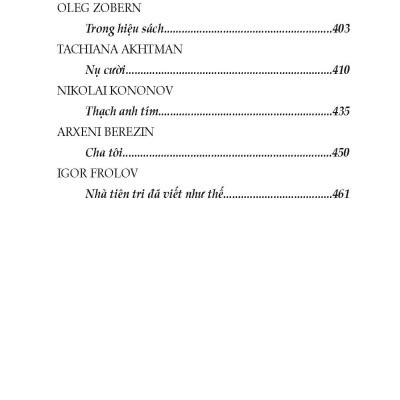 Một Năm Ở Thiên Đường - Tuyển tập truyện ngắn đương đại Nga - Nhiều tác giả; Phan Bạch Châu, Đào Minh Hiệp dịch