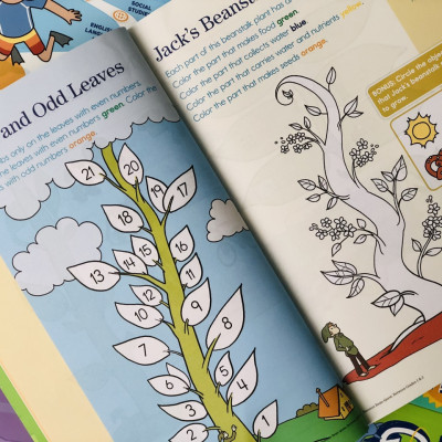 Sách summer brain quest 1&2 phát triển tư duy iq cho bé - in màu ( tiếng anh, 6 - 7 tuổi )