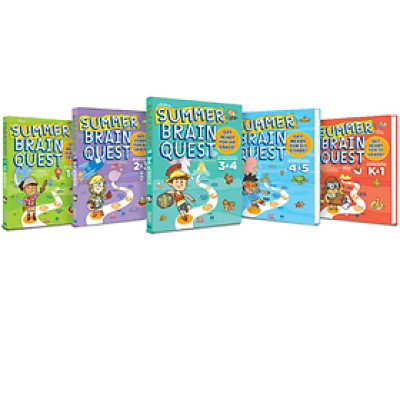 Sách summer brain quest phát triển tư duy iq cho bé - tiếng anh, 5 cuốn ( 5 - 10 tuổi )