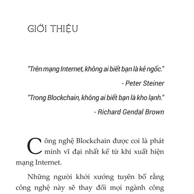 Blockchain - Bản Chất Của Blockchain, Bitcoin, Tiền Điện Tử, Hợp Đồng Thông Minh Và Tương Lai Của Tiền Tệ