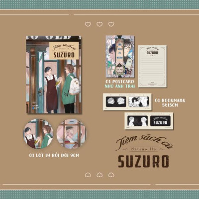 Sách - Suzuro Old Books - Tiệm Sách Cũ Suzuro - Tặng Kèm Bookmark Hai Mặt + Postcard Nhũ Ánh Trai + Lót Ly Bồi Đôi
