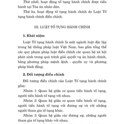 Hướng dẫn môn học Luật tố tụng hành chính - bản in 2024