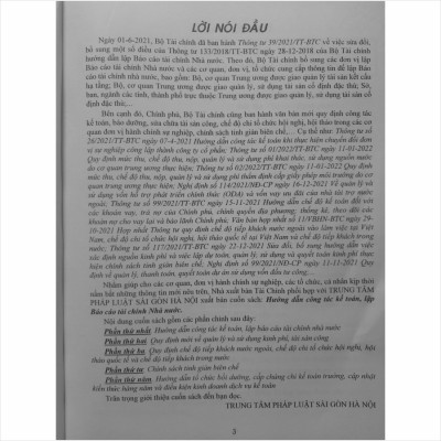 HƯỚNG DẪN CÔNG TÁC KẾ TOÁN, LẬP BÁO CÁO TÀI CHÍNH NHÀ NƯỚC