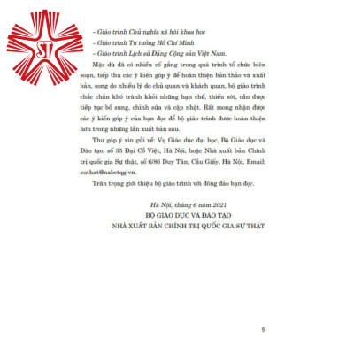 Giáo trình lịch sử Đảng Cộng Sản Việt Nam (Dành cho bậc đại học hệ không chuyên lý luận chính trị)