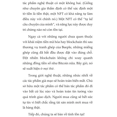 NFT - Cuộc Cách Mạng Công Nghệ Tiếp Nối Blockchain Và Kỷ Nguyên Tiền Điện Tử