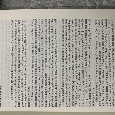 Giáo trình Địa lí tự nhiên Việt Nam