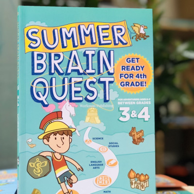 Sách summer brain quest 3&4 phát triển tư duy iq cho bé - in màu ( tiếng anh, 8 - 9 tuổi )