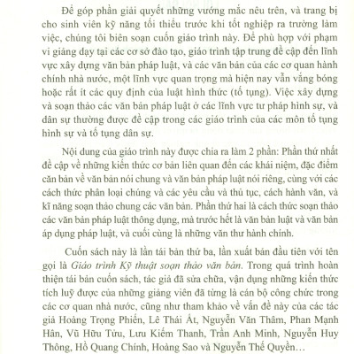 Giáo Trình XÂY DỰNG VĂN VĂN BẢN PHÁP LUẬT