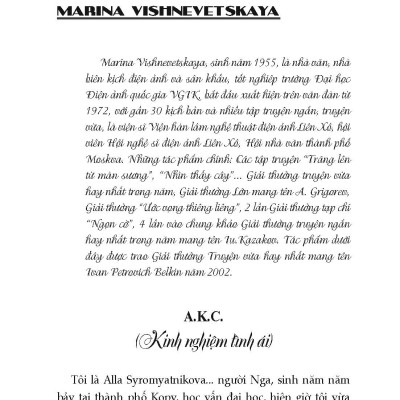 Kinh Nghiệm Tình Ái - Tuyển tập truyện vừa văn học Nga đương đại - Nhiều tác giả; Đào Minh Hiệp dịch