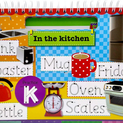 Wipe Clean Easel Book With Pen - First Words