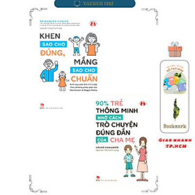 Bộ sách nuôi dạy con thông minh tự lập (90% trẻ thông minh nhờ cách trò chuyện + Khen sao cho đúng)