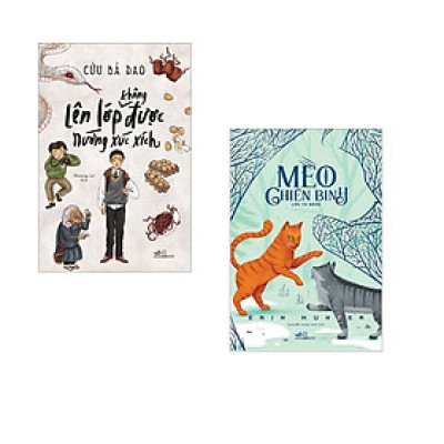 Combo 2 cuốn Lên lớp không được nướng xúc xích + Mèo chiến binh lửa và băng  (Tái bản)