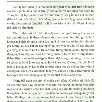 Giáo Trình Tâm Lý Học Quản Lý