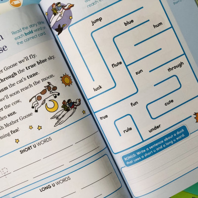 Sách summer brain quest 1&2 phát triển tư duy iq cho bé - in màu ( tiếng anh, 6 - 7 tuổi )