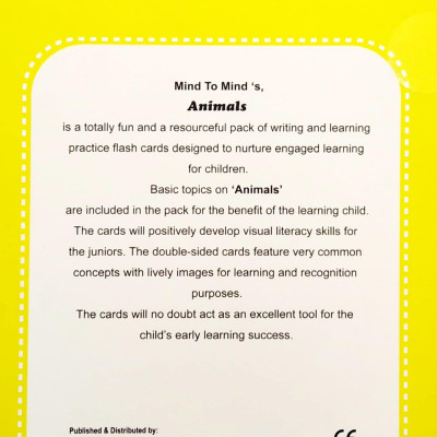 Write & Wipe Flash Cards - Animals