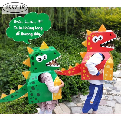 Đồ Chơi Hoá Trang Trung Thu Kỳ Lân, Khủng Long, Đồ Chơi Trung Thu Vui Nhộn Cho Bé - Hàng To Loại I