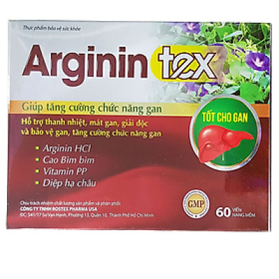 Viên uống Arginin Tex hỗ trợ thanh nhiệt, mát gan, giải độc bảo vệ gan tăng cường chức năng gan