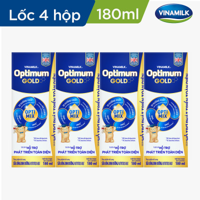 Thùng 48 Hộp Sữa Bột Pha Sẵn Vinamilk Optimum Gold 180ml
