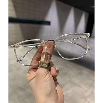 Kính Mắt vuông trong suốt gọng nhựa dẻo nhẹ