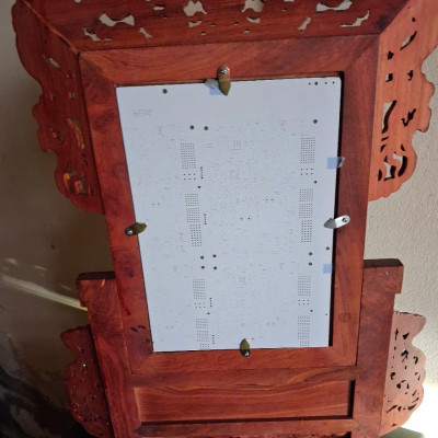 Khung ảnh thờ cúng kt lồng ảnh 20x30cm bằng gỗ  gõ đỏ