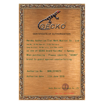 Đàn Kalimba Gecko 10 Phím Gỗ Mahogany K10M Kèm Kèn Kazoo