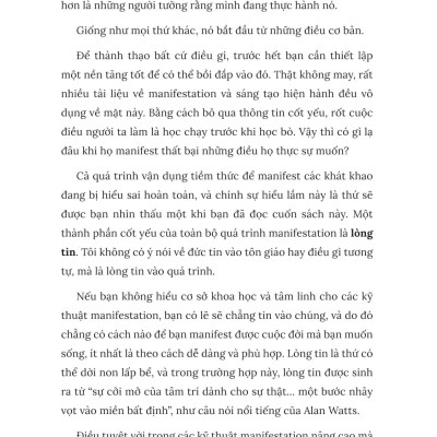 Sách - Nghệ Thuật Manifest Toàn Diện - Lộ Trình Thay Đổi Tư Duy, Năng Lượng Và Tiềm Thức Để Thu Hút Một Cuộc Sống Lý Tưởng