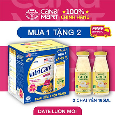 Sữa bột Nutricare Bone phòng chống loãng xương sụn khớp cho người lớn tuổi (850g)