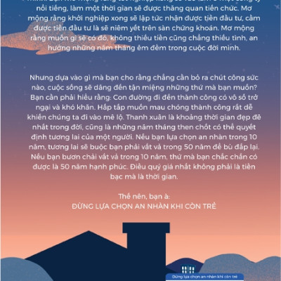 Đừng Lựa Chọn An Nhàn Khi Còn Trẻ - AZ