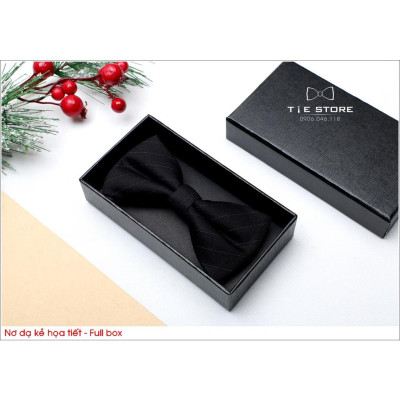 NHIỀU MẪU Nơ Đeo Cổ Nam Chú Rể Chất Dạ Kẻ Cao Cấp, Nơ Nam Đẹp, Nơ MC Ca Sỹ -  Full box