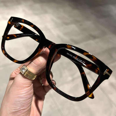 Kính mắt unisex Mắt vuông to Oversize gọng nhựa Aetate cao cấp