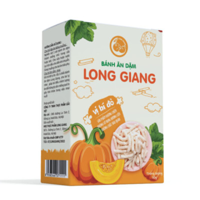 Bánh ăn dặm Long Giang -vị Bí Đỏ