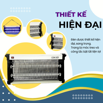 Đèn diệt muỗi côn trùng công nghiệp CON DƠI model CN05 Công Suất 35w-diện tích 100m2